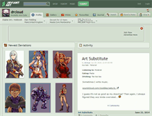 Tablet Screenshot of drcloud.deviantart.com