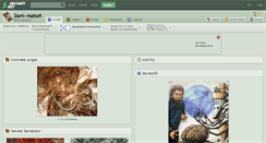 Desktop Screenshot of dark--matter.deviantart.com