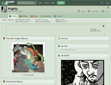 Tablet Screenshot of phigbilly.deviantart.com