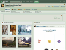 Tablet Screenshot of escapefromwonderland.deviantart.com