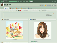 Tablet Screenshot of mycherishe.deviantart.com