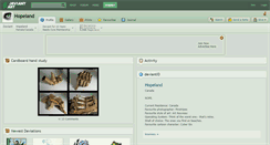 Desktop Screenshot of hopeland.deviantart.com