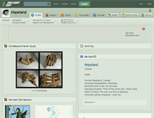 Tablet Screenshot of hopeland.deviantart.com