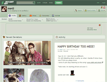 Tablet Screenshot of me43.deviantart.com