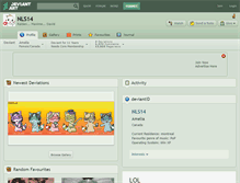 Tablet Screenshot of nls14.deviantart.com