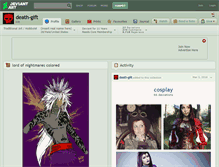Tablet Screenshot of death-gift.deviantart.com