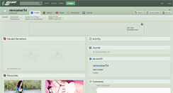 Desktop Screenshot of newcomer54.deviantart.com