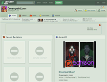 Tablet Screenshot of dreampaintloon.deviantart.com
