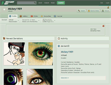 Tablet Screenshot of mickey1989.deviantart.com