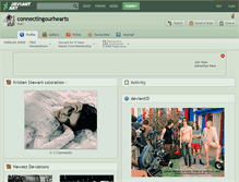 Tablet Screenshot of connectingourhearts.deviantart.com