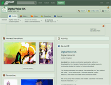 Tablet Screenshot of digitalvoice-uk.deviantart.com