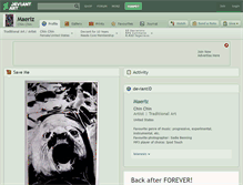 Tablet Screenshot of maeriz.deviantart.com