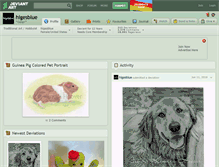 Tablet Screenshot of higesblue.deviantart.com