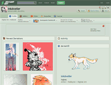 Tablet Screenshot of inkdweller.deviantart.com