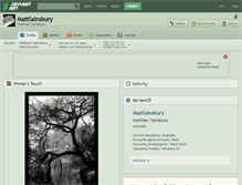 Tablet Screenshot of mattsainsbury.deviantart.com