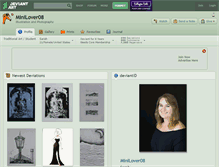 Tablet Screenshot of minilover08.deviantart.com