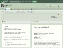 Tablet Screenshot of pepperrose.deviantart.com