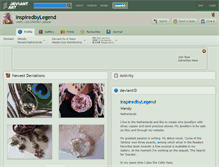 Tablet Screenshot of inspiredbylegend.deviantart.com