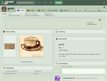 Tablet Screenshot of godot.deviantart.com