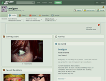 Tablet Screenshot of beadgum.deviantart.com