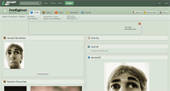 Desktop Screenshot of deadegghead.deviantart.com