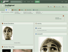 Tablet Screenshot of deadegghead.deviantart.com