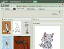 Tablet Screenshot of honuk.deviantart.com