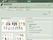 Tablet Screenshot of madiekristinec.deviantart.com