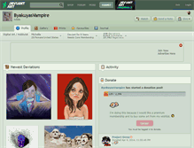 Tablet Screenshot of byakuyasvampire.deviantart.com