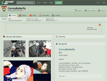 Tablet Screenshot of convoybutterfly.deviantart.com