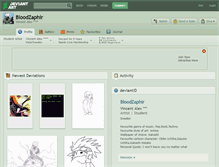 Tablet Screenshot of bloodzaphir.deviantart.com