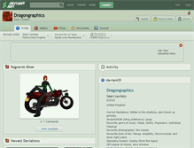 Tablet Screenshot of dragongraphics.deviantart.com