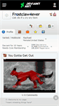 Mobile Screenshot of frostclaw4ever.deviantart.com