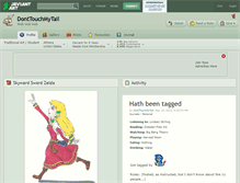 Tablet Screenshot of donttouchmytail.deviantart.com