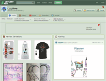 Tablet Screenshot of cozylove.deviantart.com