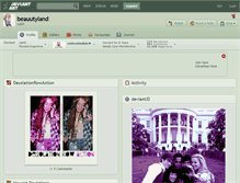 Tablet Screenshot of beauutyland.deviantart.com