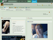 Tablet Screenshot of animeloveraimz.deviantart.com
