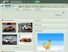 Tablet Screenshot of mars-gtr.deviantart.com