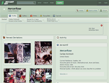 Tablet Screenshot of mercerrose.deviantart.com