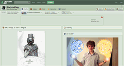 Desktop Screenshot of blackhatguy.deviantart.com