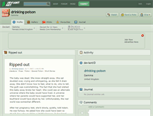 Tablet Screenshot of drinking-poison.deviantart.com