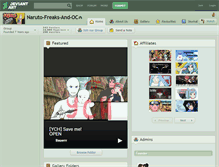 Tablet Screenshot of naruto-freaks-and-oc.deviantart.com