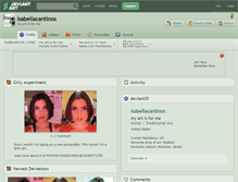 Tablet Screenshot of isabellacantinos.deviantart.com