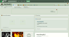 Desktop Screenshot of head-bangplz.deviantart.com