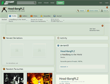 Tablet Screenshot of head-bangplz.deviantart.com