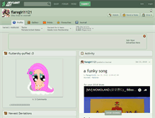 Tablet Screenshot of flaregirl1121.deviantart.com