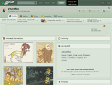 Tablet Screenshot of eeveefox.deviantart.com