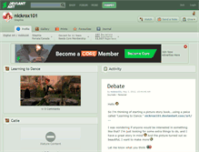 Tablet Screenshot of nickrox101.deviantart.com
