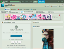Tablet Screenshot of angelofash.deviantart.com