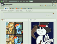 Tablet Screenshot of kymsnowman.deviantart.com